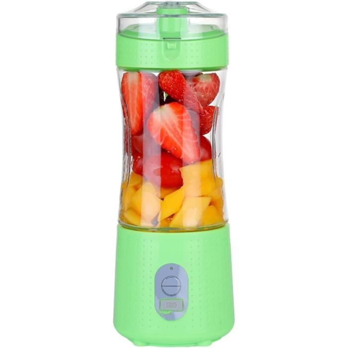 Mixeur Blender Portable USB Rechargeable – 380 Ml, 6 Lames Inox, Sans Fil Pour Smoothie, Jus, Sport, Voyage - 12