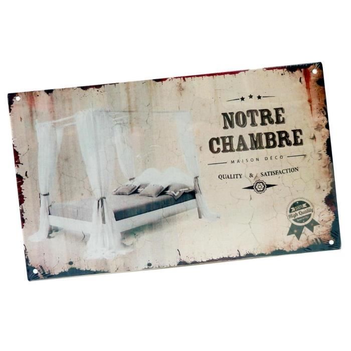 Plaque de porte chambre adulte