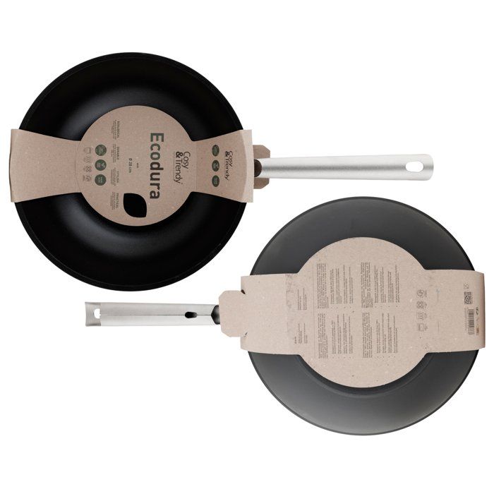 Wok - COSY & TRENDY - Ecodura 28 cm - Antiadhésif - Tous feux - Écologique