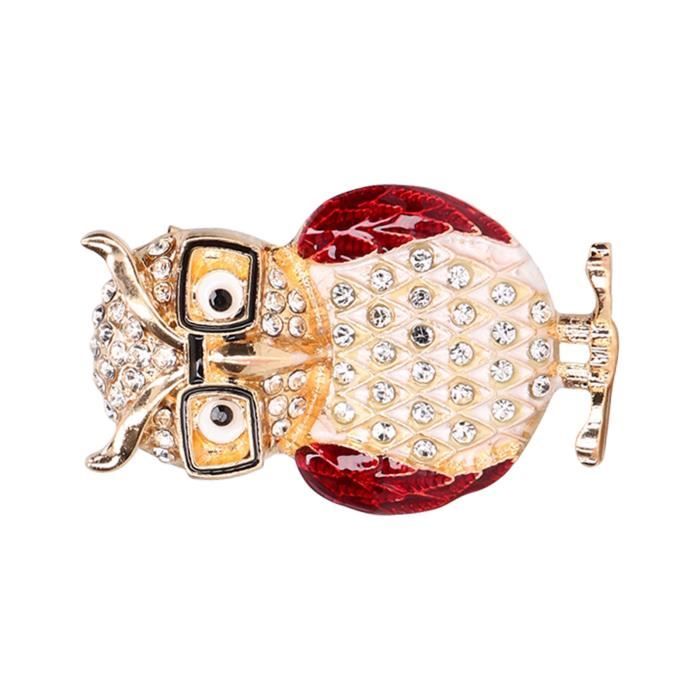 Lot de 7 broches en cristal pour homme et femme Style antique Fantaisie En forme d/'animal mignon Cadeau Strass colorés Broche fantaisie