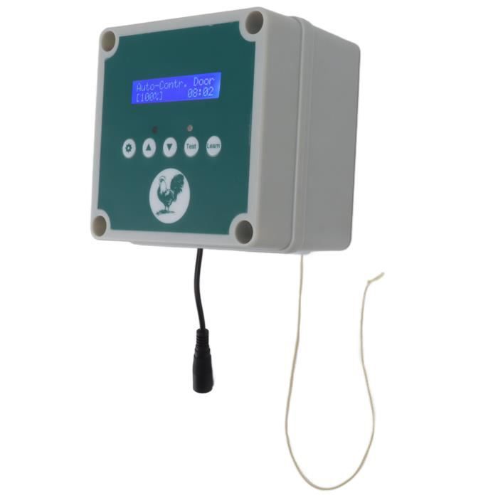 Ouvre-Porte Automatique Titan Heavy Duty Pour Poulailler – 5 Kg, Détecteur Lumière + Minuterie, Ultra Puissant