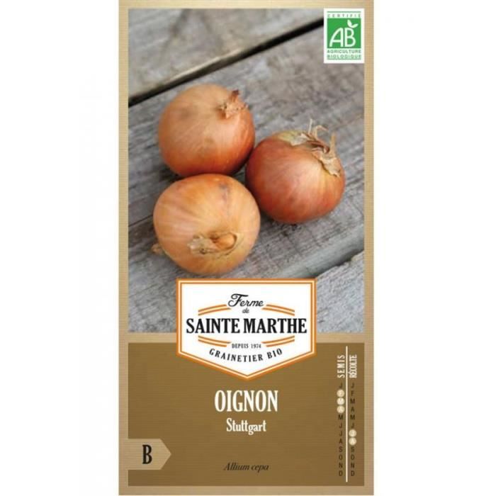 Meilleurs prix pour Oignon Stuttgart - Semences reproductibles bio - FERME DE SAINTE MARTHE - Variété traditionnelle et rustique