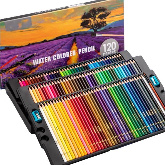 Kit Dessin Complet 74 pièces avec 1 Cahier DessinTrousse 24 crayons  aquarelle 12 crayon de couleurs 12 crayons metalliques 12 cray - Cdiscount  Beaux-Arts et Loisirs créatifs