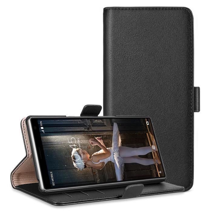XACQuanyao pour Sony Xperia XZ1 PC Ultra-Mince Couverture Pleine Couverture de Protection Couleur : Noir 