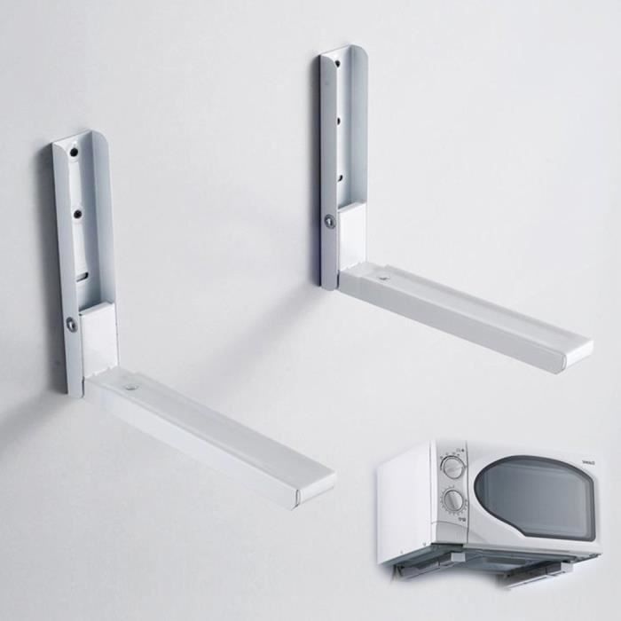 Homdox Support De Fixation Murale Ajustable Pour Four A Micro