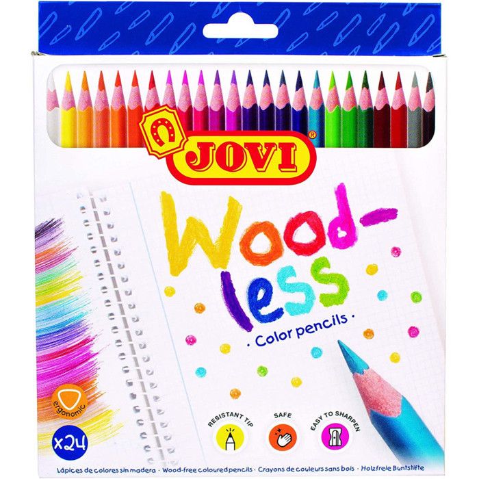 Crayons De Couleur Triangulaires 24 Couleurs Color Max Vertex VS-0414