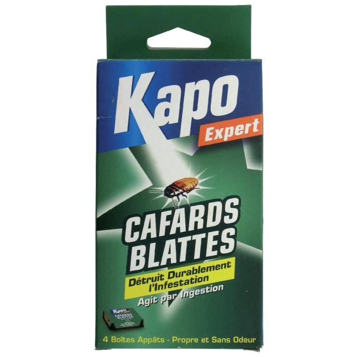 Kapo Expert Cafards et Blattes - 4 boîtes d'appâts