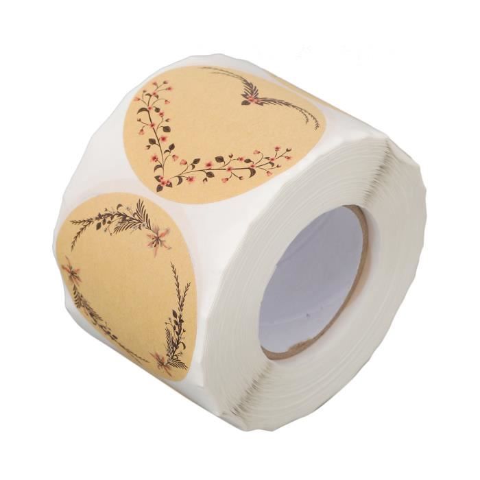 120 Autocollants Noël Kraft Ronds 4 Cm - 12 Motifs Festifs - Pour Emballage Cadeaux, Cartes, Déco - 6