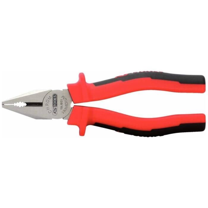 KS TOOLS Pince à Dénuder Ergotorque 115.1014 – 165 Mm, Précision Et Confort Pour Fils 0,5 à 4,0 Mm², Poignées Bi-Matière