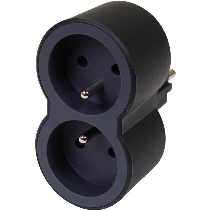 LEGRAND Biplite FB 2x2P+T standard prises frontales - Noir