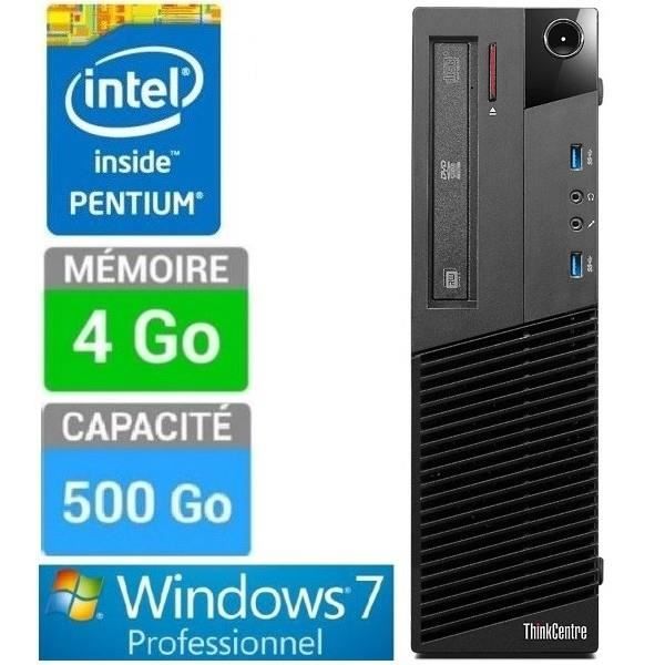 PC LENOVO M83 SFF 10AHS2XW0 G3430-4GO-500GO W7 PRO Reconditionné - Lenovo reconditionné disponible sur Cdiscount Seconde Vie