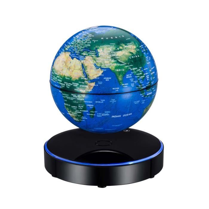 Boule De Lévitation Magnétique Globe Rotatif LED Multicolore - Décoration Bureau Et Cadeau Unique