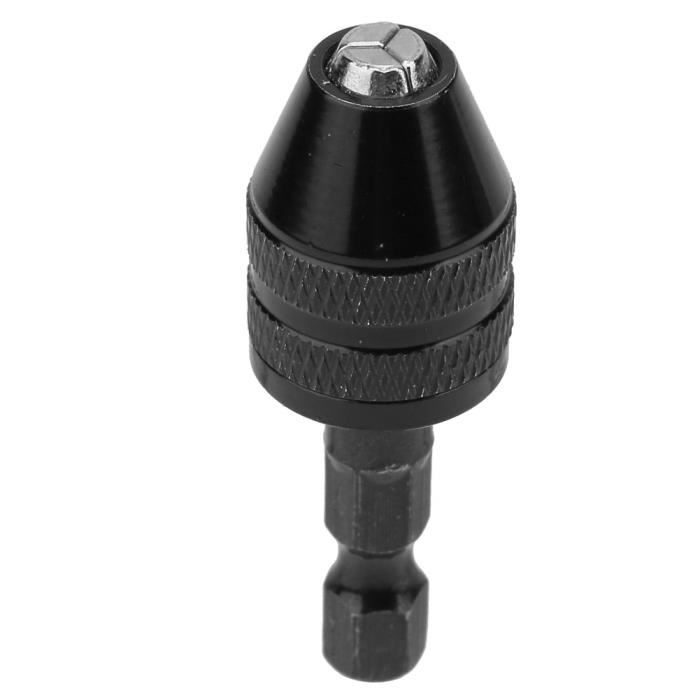 Mandrin De Perçage Sans Clé 3/8" 24UNF - Adaptateur Pour Forets 0.8-10mm, Avec Tige Hexagonale 1/4" - 9