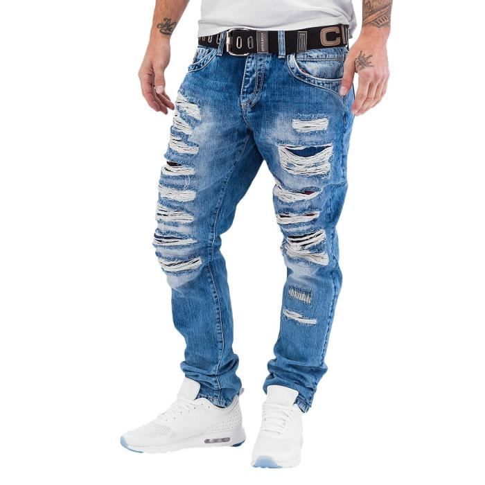 Homme / Pantalon Jeans pour Hommes C-1099 Ajustement Régulier Cipo & Baxx 