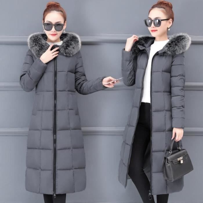 Manteau femme hiver gris top