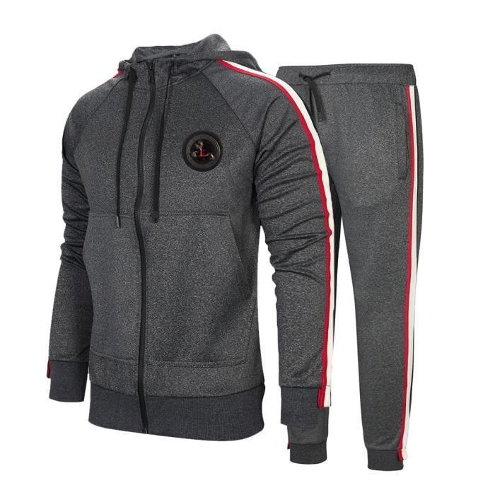 Survetement Jogging Homme 2 Pieces A Capuche Vintage Sport