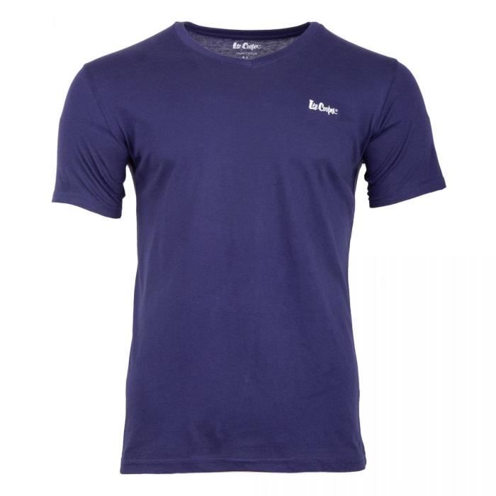 Tee-shirt mc ilenzo Homme LEE COOPER Bleu Bleu fonce - Cdiscount  Prêt-à-Porter