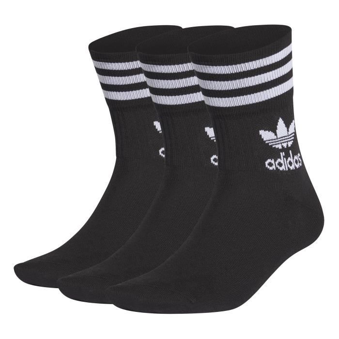 Lot de 3 paires de Chaussettes mi montantes adidas Originals Noir
