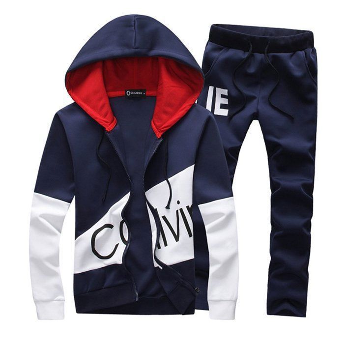 Blouson Sport Homme Grande Taille 4XL + Pantalon Offert - Noir, Doublé, 2 Poches, Occasion Très Bon état
