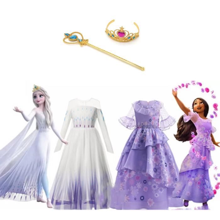 Robe de princesse Encanto Isabella et Elsa pour enfants - FINDPITAYA -  Violet - Cdiscount Jeux - Jouets
