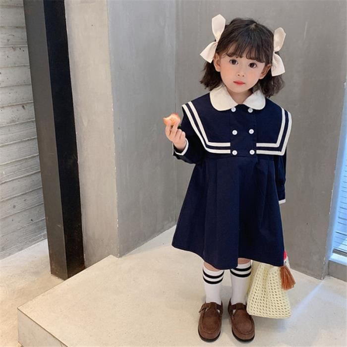 ROBE Fille Robe cor enne d contract e manches longues de style