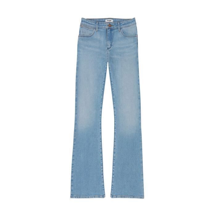 Jean Bootcut Femme Wrangler Bleu Taille 32x32 Technologie Body Bespoke Blue Cdiscount Sport