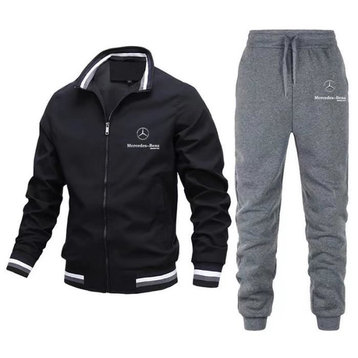 Survêtement Court Homme 2 Pièces - T-shirt + Short, Confortable Respirant, Pour Sport Et été