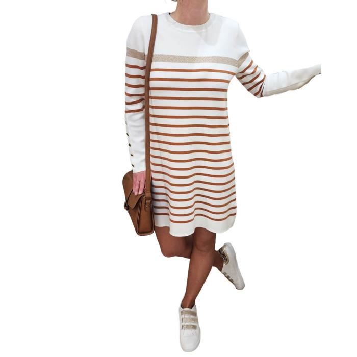 Robe pull camel femme outlet