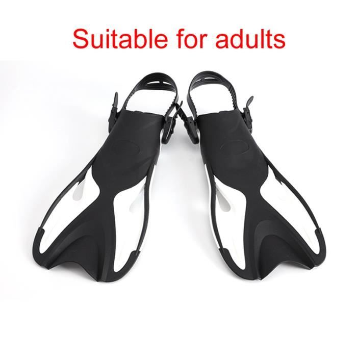 Lot Matériel Aquatique,Palmes De Natation Réglables Pour Adultes Et Enfants,équipement En