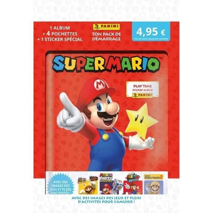 Album SUPER MARIO STICKERS + 4 pochettes + 1 sticker spécial - Nintendo ...