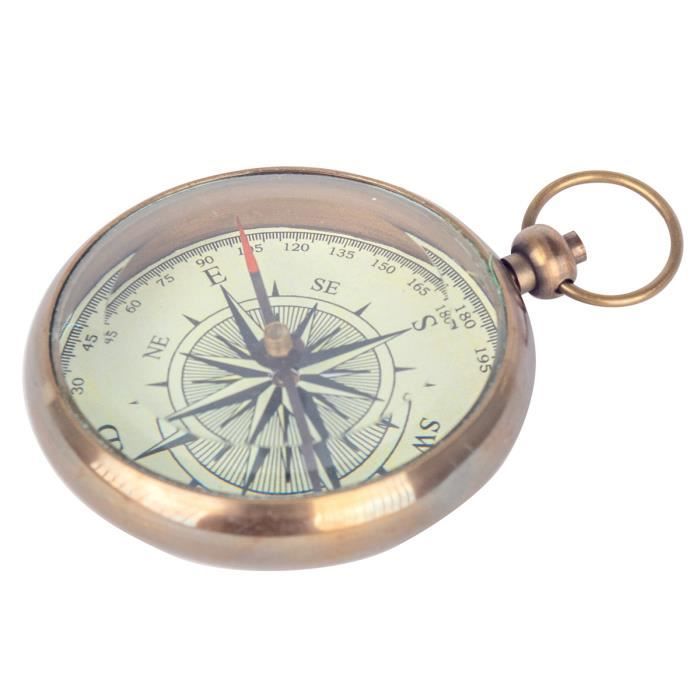 Boussole Professionnelle En Laiton - Étanche, Vintage Avec Échelle De Précision - Pour Randonnée, Camping, Survie
