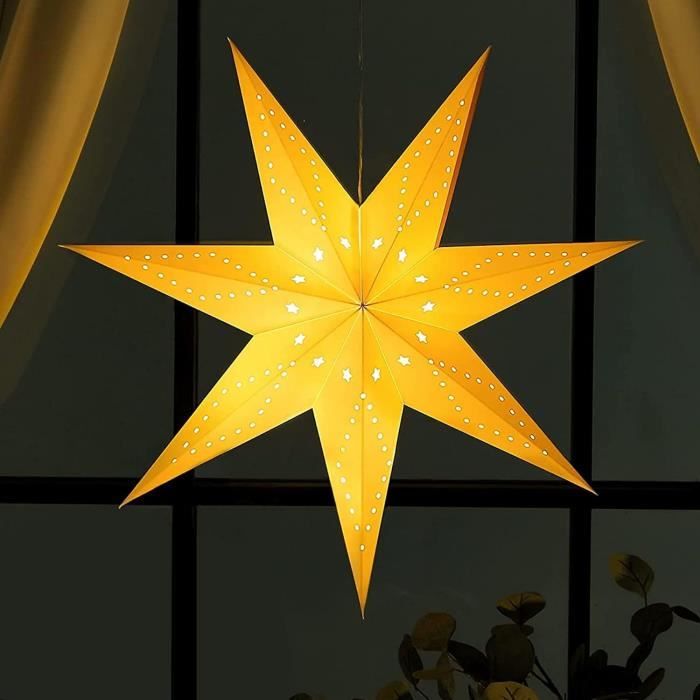 Etoile Papier À Suspendre,Etoile Papier Deco Suspendre,Etoile Noel