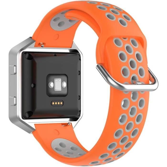 Bracelet De Rechange Réglable En Silicone Compatible Avec Fitbit Blaze