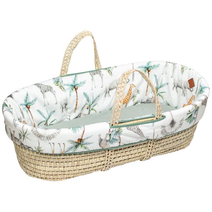 SEVIRA KIDS Couffin bébé complet avec linge fabriqué en France Vert de gris Taille Unique - Vert de gris - TU Made in Fr