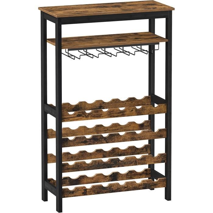 D'Origine Dekorie Vin Étagère Avec Porte En Verre Plaque