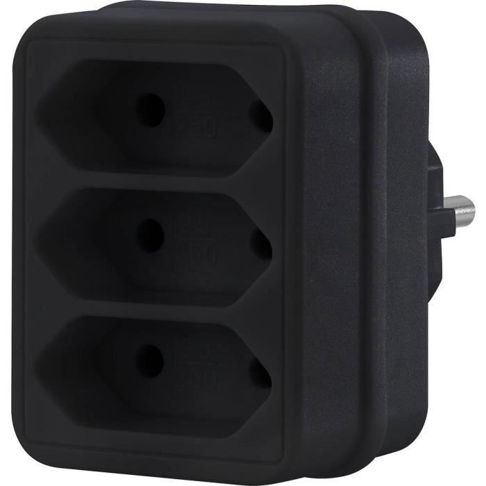 Multiprise Rack 19 Pouces Sygonix – 6 Prises Noires Avec Contact De Protection, Modèle SY-6736978