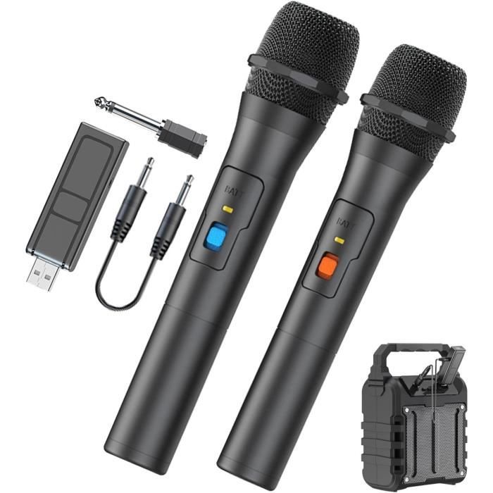 Karaoké Système Sans Fil Dynamique En Métal Avec Récepteur