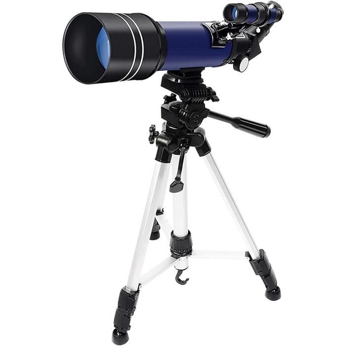Instrument Astronomique Réfracteur Télescope Astronomique 70mm 400mm - Débutant Trépied Adaptateur Téléphone Télescope Enfant