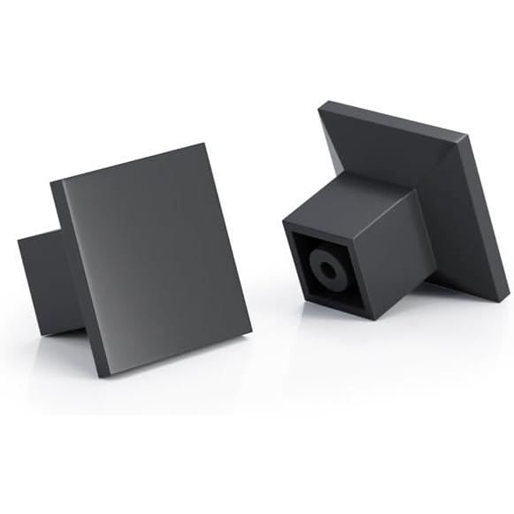 Bouton Noir, Poignée De Meuble, Boutons Carrés Modernes - Poignée De ...
