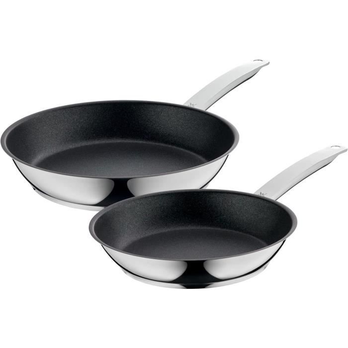 Lot De 3 Poêles WMF Devil - Induction Compatible - 24 Et 28 Cm - Revêtement Céramique Antiadhésif - Passe Au Four - 10