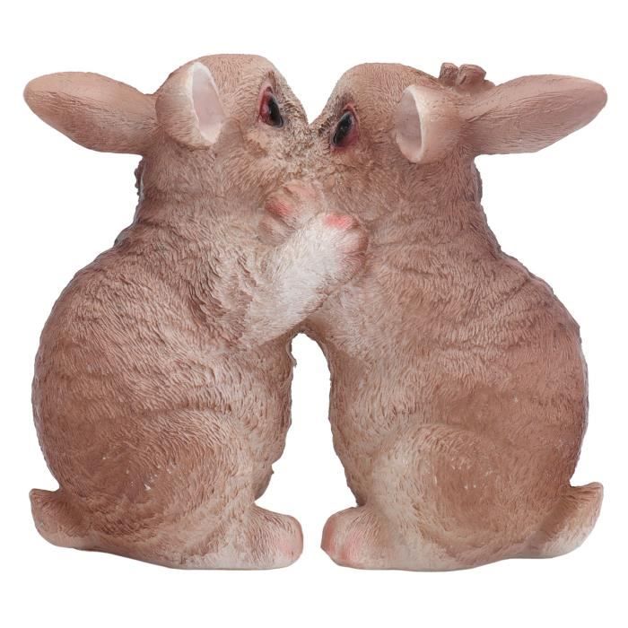 Lampe Solaire En Résine En Forme De Lapin, Imperméable, Luminaire Décoratif D'Extérieur, Idéal Pour Un Jardin, Une Terrasse Ou Une Pelouse