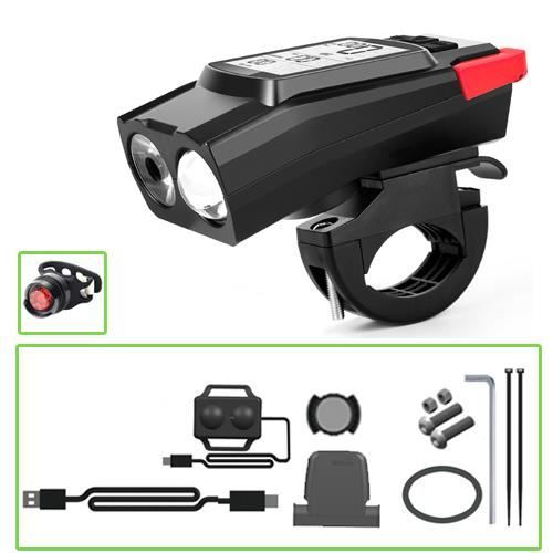 Sonnette De Vélo Électrique 120db - Anneau Rechargeable USB - Anti-poussière Étanche IP65