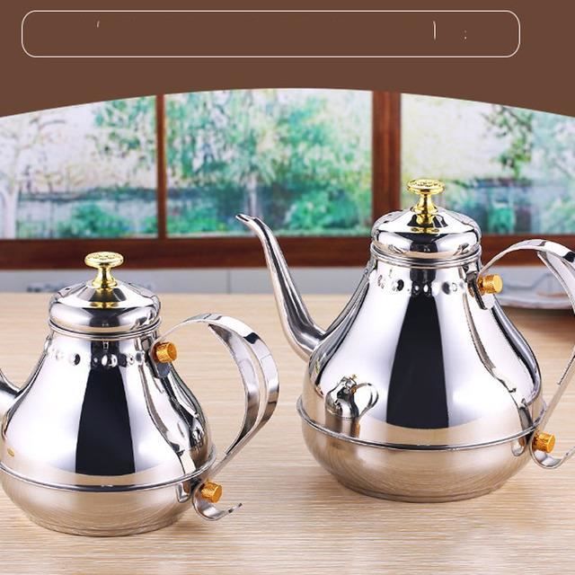 Bouilloire D'Eau 12L Poignée Noire 407 S Pour Camping Et Randonn E Th I Re En Acier Inoxydable Portable Pour Cuisson Et Barbecue