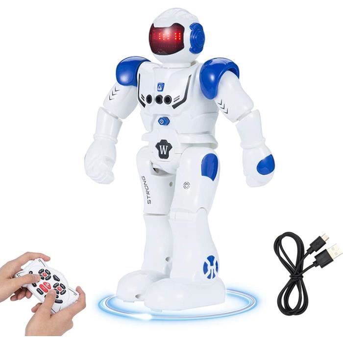 Jouet Robot Interactif Programmable Rose pour Enfants avec Télécommande et Capteur de Gestes de la Main, Danse, Se Déplace, Parle, Lumière DEL, Compagnon de Jeu, Alimenté par Pile Jouet Robot Interactif Programmable Rose pour Enfants avec Télécommande et Capteur de Gestes de la Main, Danse, Se Déplace, Parle, Lumière DEL, Compagnon de Jeu, Alimenté par Pile