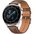 HUAWEI Watch 3 Classic Brown - Montre connectée - Bracelet en cuir marron - Ecran tactile 1.43" - Bluetooth 5.2  - Résistance 5ATM-1