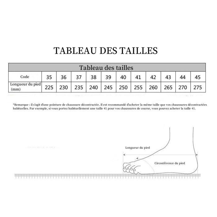Tableau Taille 38 Chaussure Cm Guide Des Tailles Uk Chaussure - Main Image