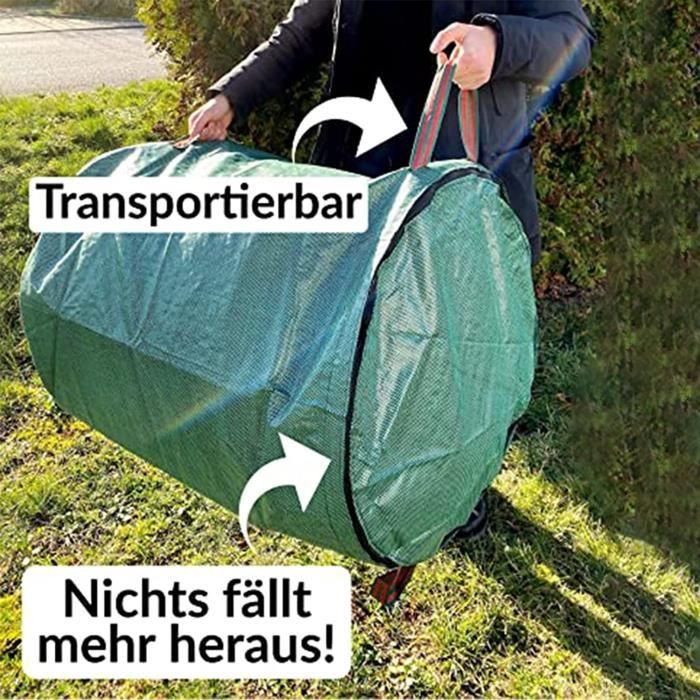 Big Bag Sac de transport pour gravats, bois, déchets de jardin, sable, etc.  90 x 90 x 90 cm, capacité de charge 1000 kg (2) : : Jardin