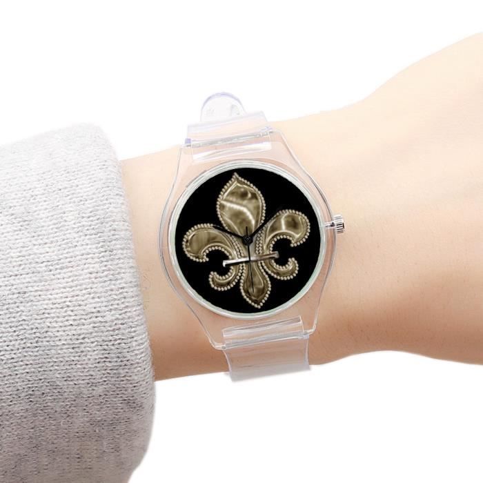 Montre bracelet deals transparent