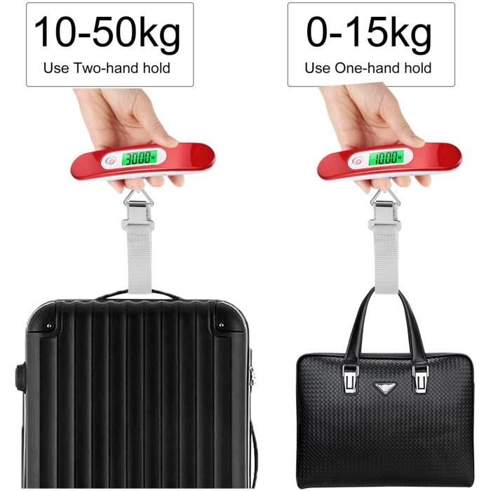 Balance à Bagages Compacte, Peson Dynamométrique 10kg, Pratique Pour