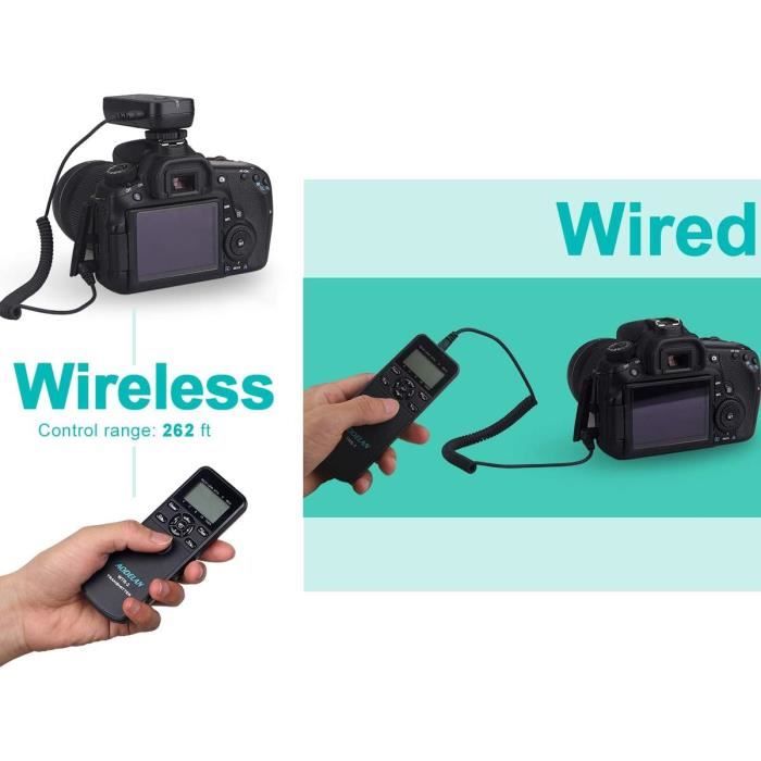 AODELAN WTR-2 Intervallomètre Télécommande Sans Fil Pour Sony - Time-Lapse Et Longues Expositions
